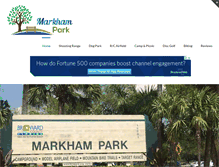 Tablet Screenshot of markhampark.com